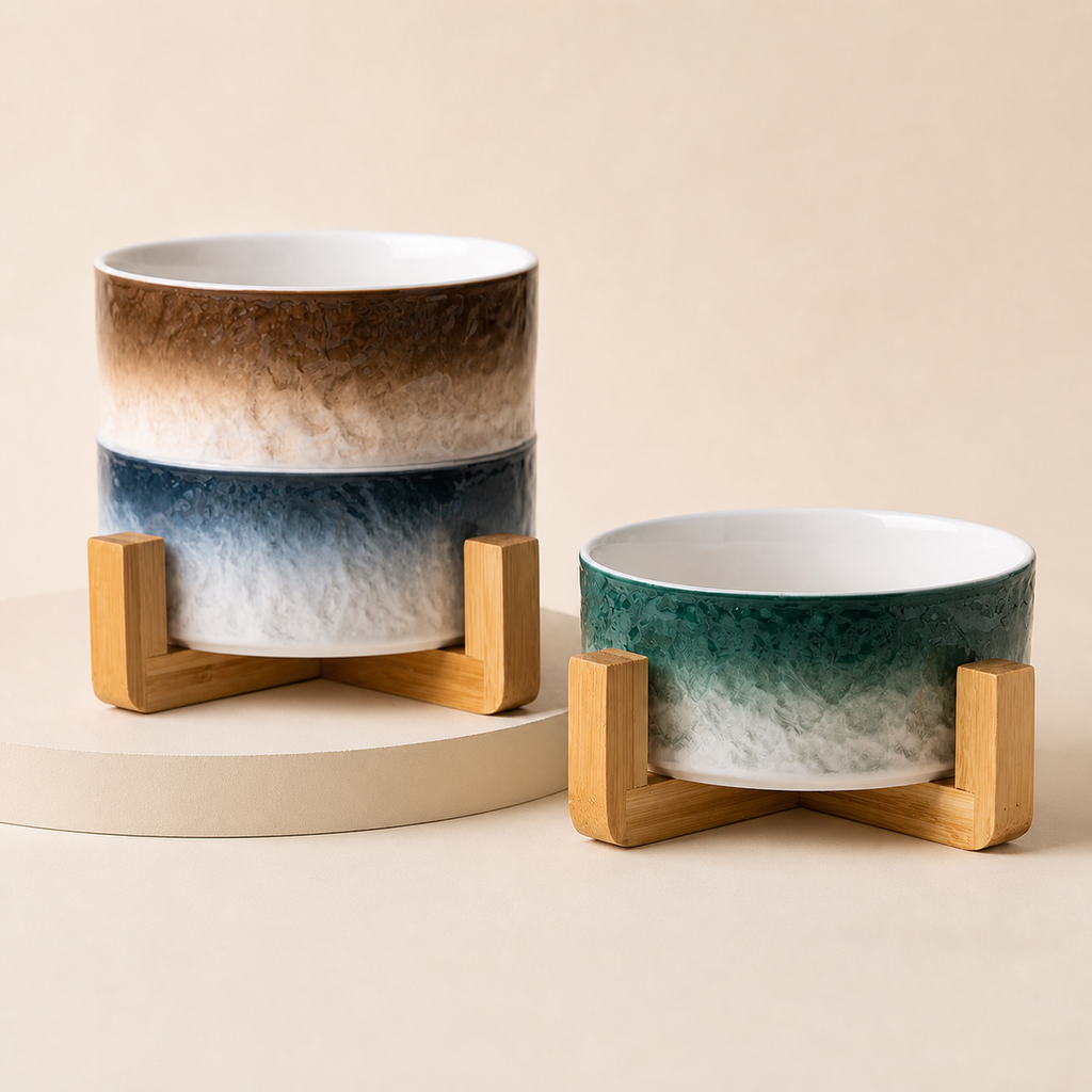 Kumo Ceramic Bowl on a beige studio background