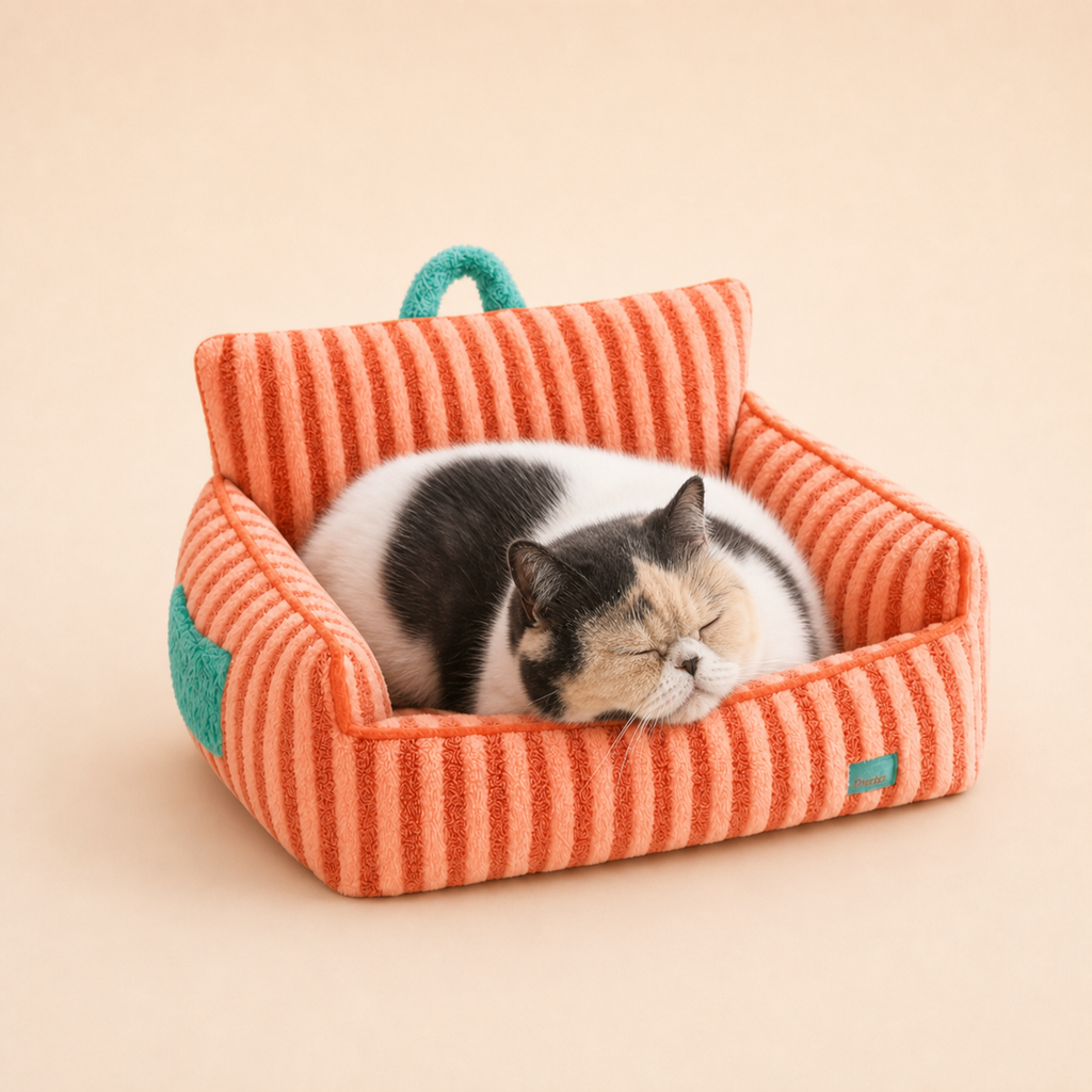 Mini Lounge Pet Bed pet lifestyle image