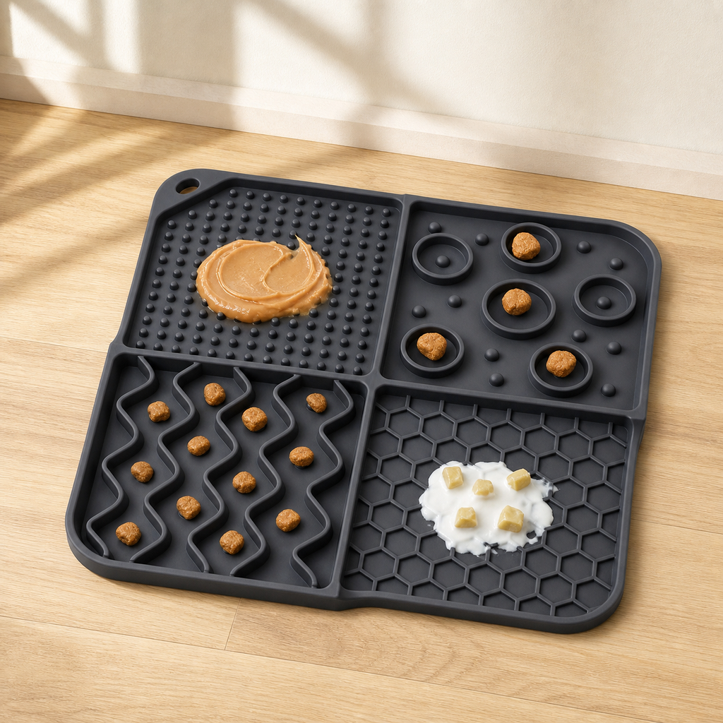 New Pet Portable Silicone Mat lifestyle image