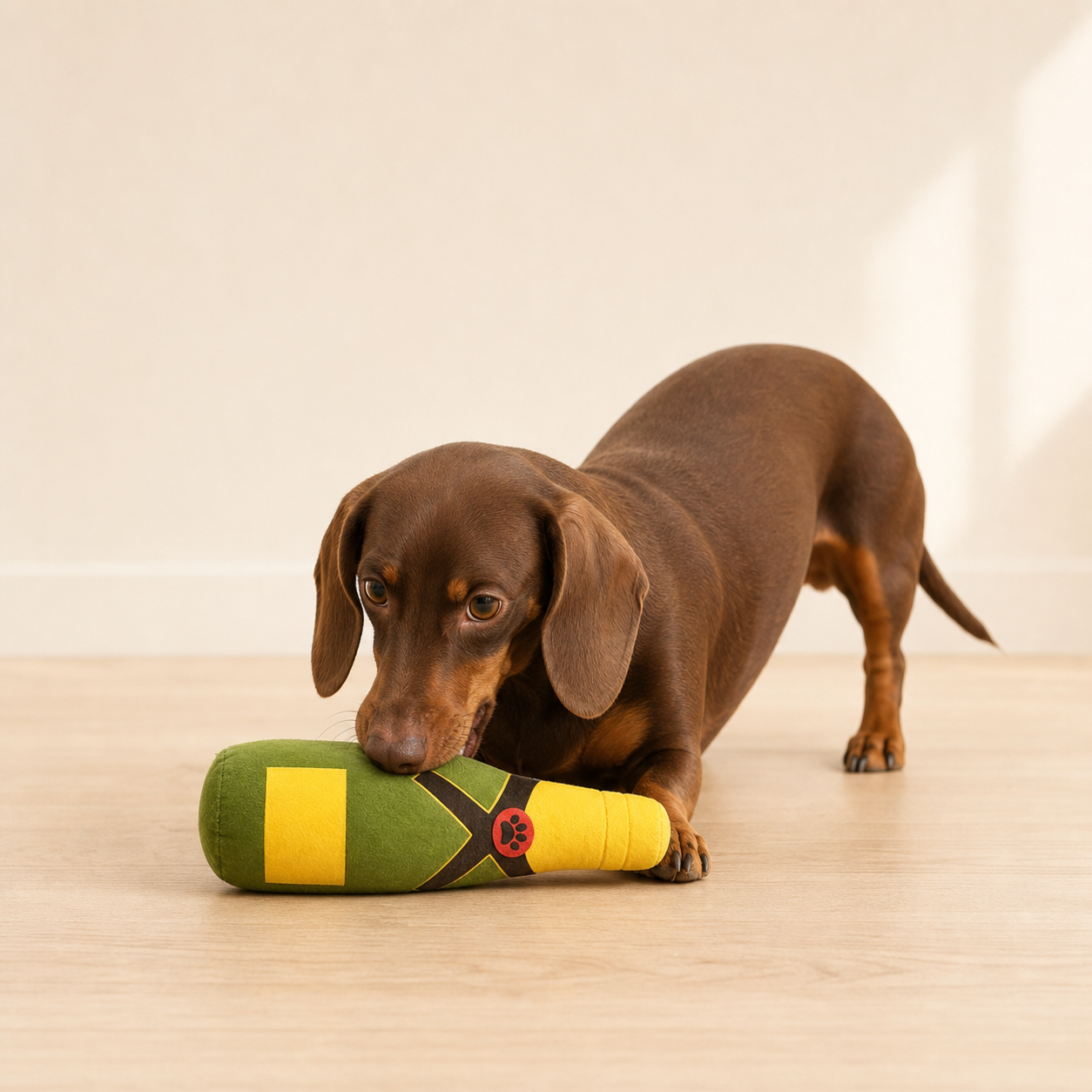 Lifestyle image - Pawsecco Bottle Toy