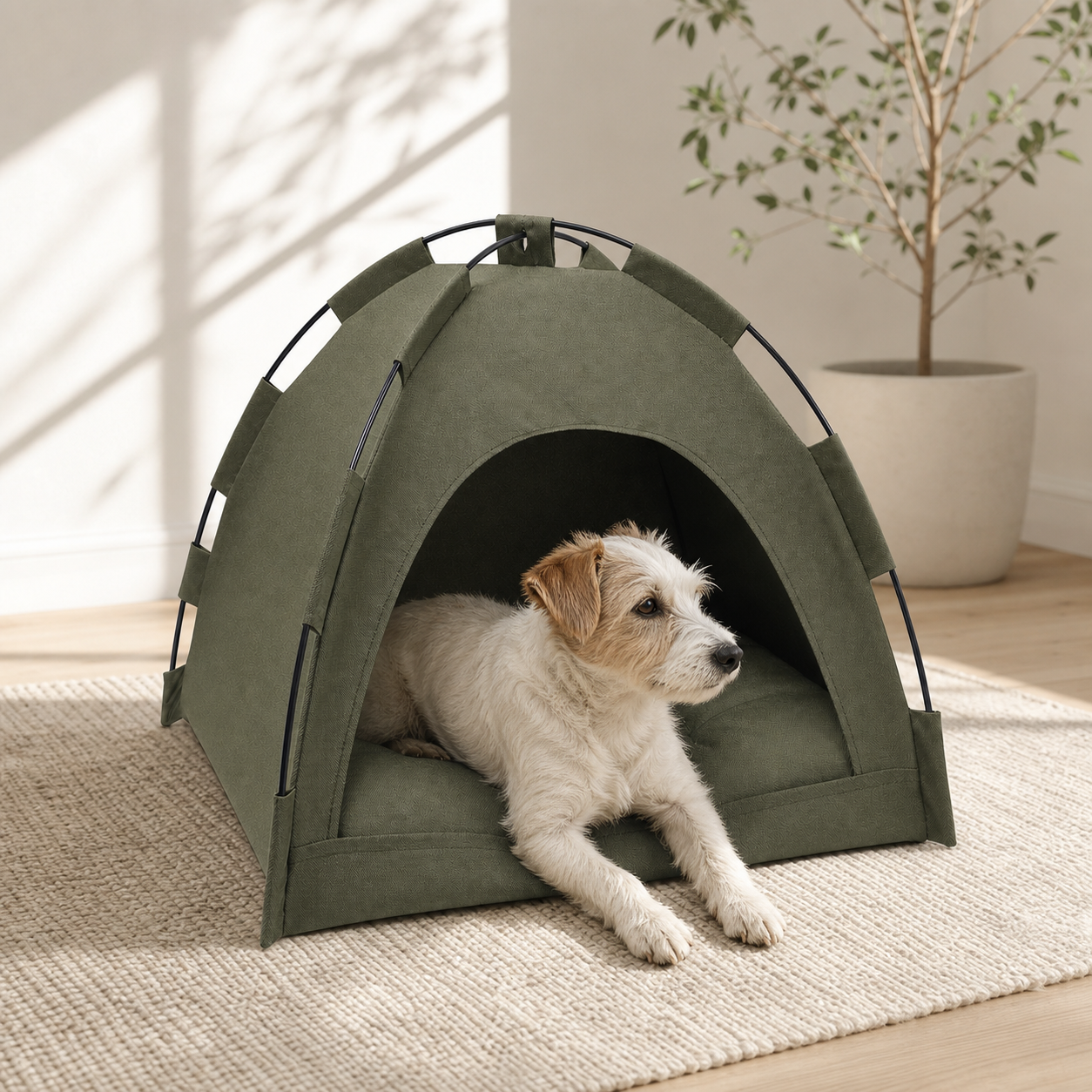 Lifestyle image - Tent & Tuck Pet Bed